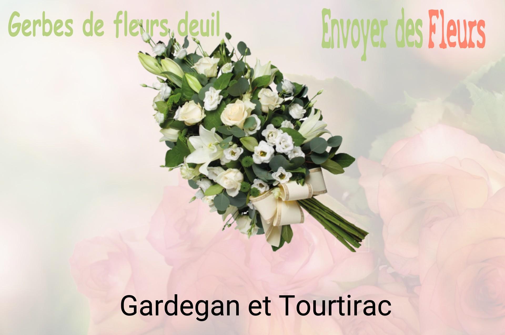 Gerbe de fleurs de deuil livrée à Gardegan-et-Tourtirac